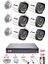 6 Kameralı 4 Warm LED Gece Renkli Görüş-Cepten Izle-Su Geçirmez Güvenlik Kamerası Seti 320GB 2