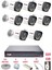 8 Kameralı 4 Warm LED Gece Renkli Görüş-Cepten Izle-Su Geçirmez Güvenlik Kamerası Seti 320GB 2