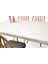 Açılır Yemek Masası Aura (Mdf) Lake Panel High Glos- Kapalı 130X80/AÇIK 160X80 Beyaz-Ekru Ahşap Ayaklı(SADECE MASA) 7