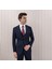 Erkek Likralı Slim Fit Sivri Yaka Yelekli Takım Elbise 3