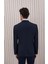 Erkek Likralı Slim Fit Sivri Yaka Yelekli Takım Elbise 4