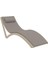 TRK-087 Siesta Minderli Yastıklı Lüks Ergonomik Slim Şezlong Kum Gri 2'li Set 2