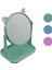 6 Inç - 15CM Yuvarlak Kulaklı Makyaj Aynası Renkli Plastik Takılık SEPETLİ=12X15.5CM (5047) 1