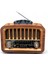 Eskitme Görünüm Nostalji Radyo, Bluetooth Özellikli Nostaljik Radyo 2