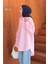 Manşeti Biyeli Tunik Pembe 3