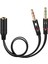 3.5mm Kulaklık Adaptörü Kulaklık Y Splitter Ses Dişi 2 Erkek Jack Stereo 2 Male Trs To 1 Female Mikrofon Splitter Kablo Ayırıcı 1