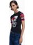 Bisiklet Yaka Baskılı Siyah Kadın T-Shirt 25SWTK39 3