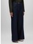 Yüksek Bel Geniş Paça Standart Koyu Indigo Kadın Denim Pantolon G 0160 G371 2