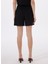 Yüksek Bel Normal Siyah Kadın Şort 50537635 5
