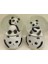 Siyah-Beyaz Panda Kar Küresi Orta Boy - MBN9564-1783 1