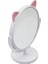 15X15CM - Yuvarlak Kulaklı Plastik Makyaj Aynası (4767) - MBN6776-6178 1