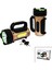 10W - Solar - USB Şarjlı 2ın1 El Feneri Renkli Fonksiyonel Smd LED (4767) - MBN8045-6372 1