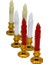 2 Parça Şamdanlı Pilli LED Mum Dekoratif (4767) - MBN9313-5423 1