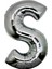S Harf Folyo Balon Gümüş Renk 40 Inç (4767) - MBN9660-3526 1