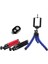 Mini Tripod Selfie Masa Üstü Stand + Bluetooth KUMANDA-(5775) - ISL2938-1865 3