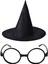Harry Potter Büyücü Şapkası ve Harry Potter Büyücü Gözlüğü Siyah Renk - CDY7241-7090 1