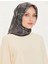 Armine Ipek Eşarp 2025 Kış - 9228-54 Siyah Füme Twill 1
