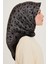 Armine Ipek Eşarp 2025 Kış - 9213-03 Siyah Gri Twill 3