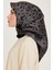 Armine Ipek Eşarp 2025 Kış - 9213-03 Siyah Gri Twill 4