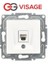 Visage Beyaz Telefon Prizi (Cat3) Çerçevesiz - Priz ve Anahtar Için Uyumlu Çerçeve 1