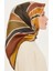 Armine Ipek Eşarp 2025 Kış - 9232-35 Füme Kahve Twill 2