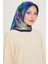Armine Ipek Eşarp 2025 Kış - 9233-37 Lacivert Yeşil Twill 1