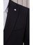 Erkek Likralı Slim Fit Sivri Yaka Yelekli Takım Elbise 6