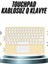 Android ve Ios Uyumlu Bluetooth Klavye Touchpad Slim Kablosuz Wifi Q Klavye 1