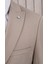 Erkek Slim Fit Sivri Yaka Yelekli Takım Elbise 7