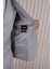 Erkek Slim Fit Sivri Yaka Yelekli Takım Elbise 6