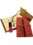 Özel Ahşap Kutulu Kahve Deri Defter ve Anahtarlık Set - TGZ2931-5590 2