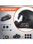 Y20 2x 1000M Telsiz Mesafeli 2 Kişi Bağlantılı Bluetooth Kask Kulaklık Fenerli - TGZ3892-4550 5