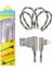 Ally Iphone Lightning Eğik Başlı Halat USB Kablo 1METRE-(5775) - TGZ6047-3993 2