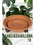 Turk Tekerlekli Saksı Altığı 37 cm Kahve - TGZ3176-5447 1
