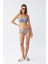 Kadın Straplez Mavi Bikini Takımı 2