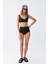 Kadın Siyah Pedli Yüksek Bel Bikini Takımı 1