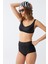 Kadın Siyah Pedli Yüksek Bel Bikini Takımı 5