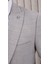 Erkek Likralı Slim Fit Sivri Yaka Yelekli Takım Elbise 7
