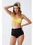 Kadın Straplez Sarı Yüksek Bel Bikini Takımı 3