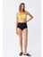 Kadın Straplez Sarı Yüksek Bel Bikini Takımı 4