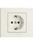 Beyaz Topraklı Priz Çerçeveli Grano Beyaz Priz 1