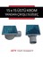 15X15 Krom Süzgeçli Sulu Tipa Ø50 Yan Çıkışlı - Gider Izgarası 1