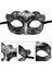Maskeli Balo Antik Gri Gümüş Eskitilmiş Maske Balo Venedik (4767) - LKM8924-3255 2