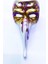 Fuşya Renk Işlemeli Seramik Malzemeden Imal Venedik Uzun Maske Magnet (4767) - LKM6169-4223 1