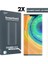 Gor Huawei Mate 30 Pro 3D Kavisli Full Kaplama Darbe Emici Ekran Koruyucu 2 Adet Set - LKM1379-8251 1