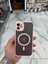 iPhone 11 Kamera Korumalı Kılıf Magsafe Özellikli Mat Tank Koruyucu Kılıf - Pembe 2