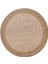 Naturel Daire Yıkanabilir Hasır El Dokuma Halı Yolluk Kilim Daire 5