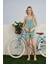 Kadın Yeşil Milan Kumaş Ip Askılı Şortlu Pijama Takımı – 7624 2