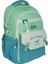 Relaxion Çocuk Yeşil Renkli Kore Tarzı Su Geçirmez Okul Sırt Çantası ve Kalemlik Seti 3