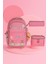 Relaxion Kore Tarzı Kawaii Su Geçirmez Pembe 3'lü Okul Çantası Seti Çocuk Ilkokul Ortaokul 1